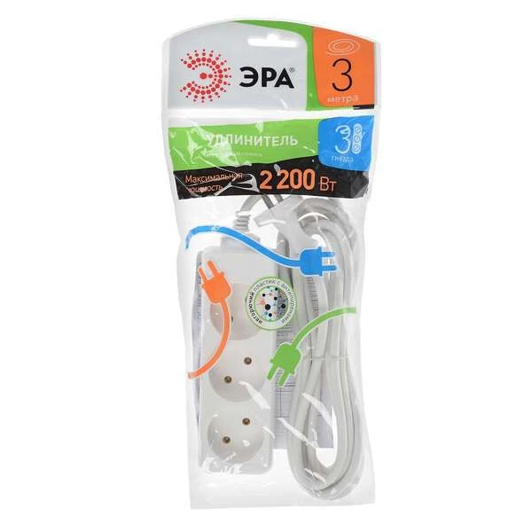 Удлинитель ЭРА U-3-3m - фото 2
