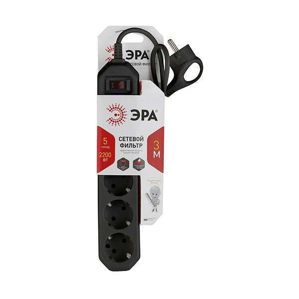 Сетевой фильтр ЭРА USF-5es-3m-B - фото 2