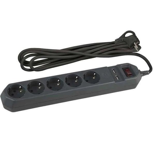 Сетевой фильтр ЭРА USF-5es-1.5m-USB-B