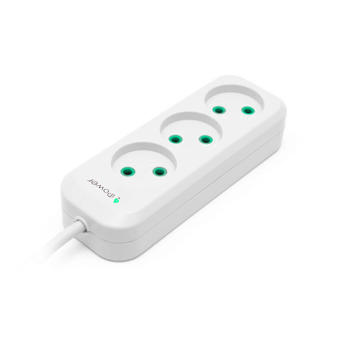 Удлинитель iPower iP3m 3 м 220 в Белый - фото 2