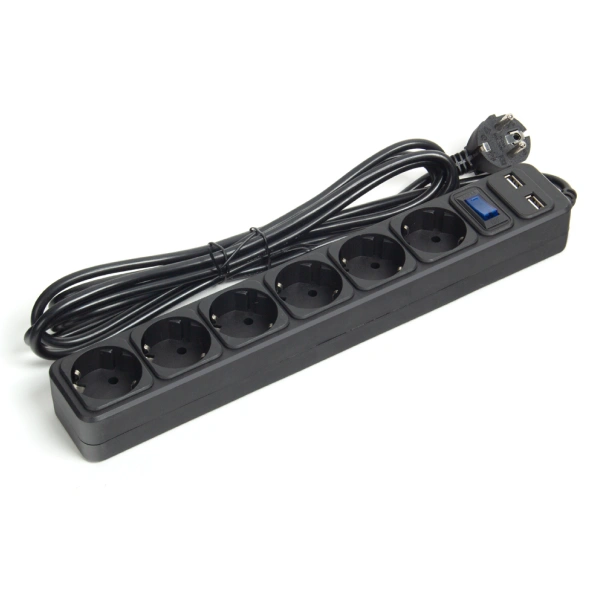 Сетевой фильтр SVC ZC6S-30M-USB 3 м. 220 в. ZC6S-30M-USB 3 м 220 в - фото 3