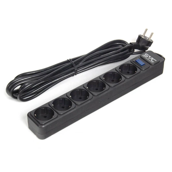 Сетевой фильтр SVC ZC6S-50M 5 м. 220 в. ZC6S-50M 5 м 220 в - фото 3