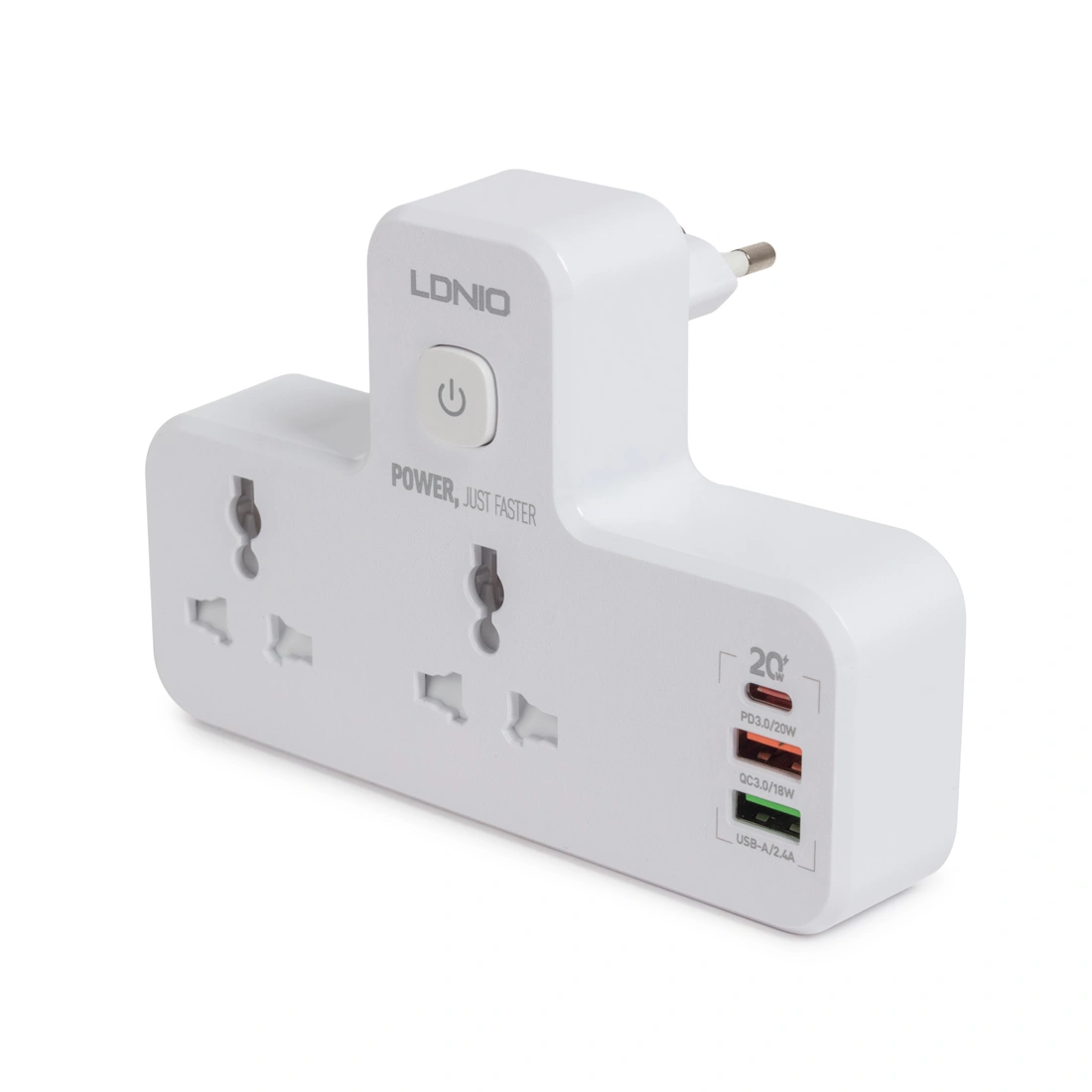 Сетевой фильтр LDNIO Universal SC2311 2 розетки 2*USB быстрой зарядки PD/QC 1 USB-C/A Universal SC2311 2 розетки 2 USB быстрой зарядки