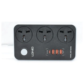 Сетевой фильтр LDNIO Universal SC3412 3 розетки 1*USB-C 12V-1.67A 3*USB 5V/3.4A Портов 2м Universal SC3412 3 розетки 1 USB-C 3 USB портов - фото 3