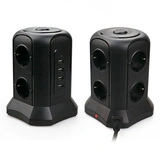 Сетевой фильтр Tessan TP-VB4U6E 2 м черный - фото 2