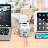 Сетевой фильтр Tessan TS-306 2 м серый - фото 4