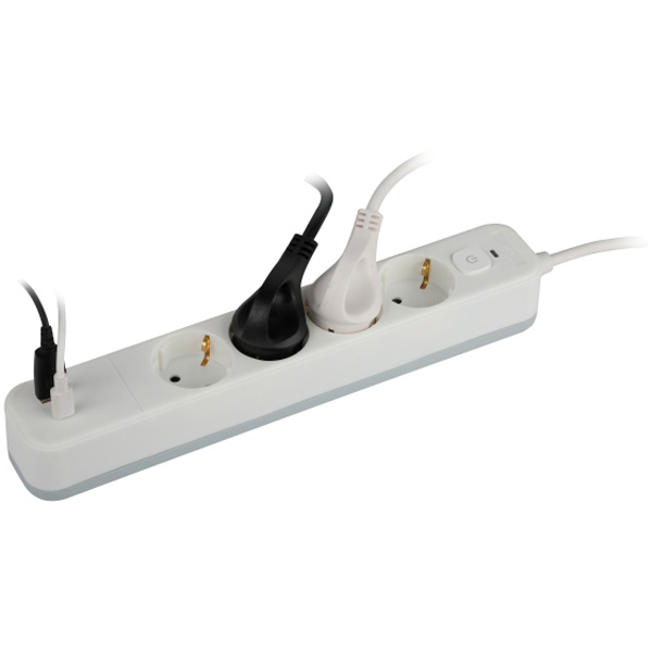 Сетевой фильтр ЭРА USF-4es-1,5m-2xUSBAC-W - фото 2