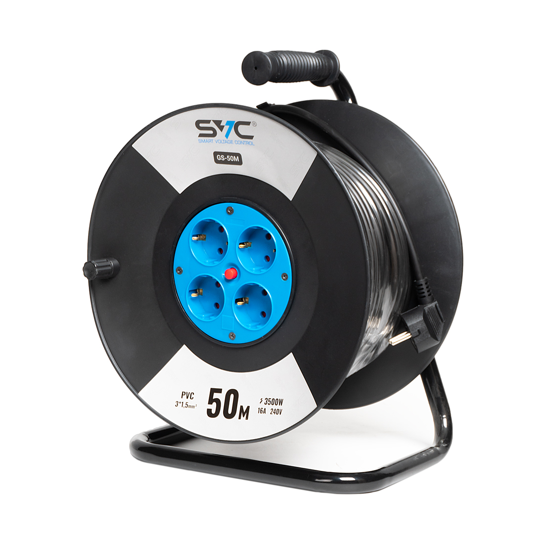 Удлинитель на катушке SVC GS-50M 50м. 240 в. 
