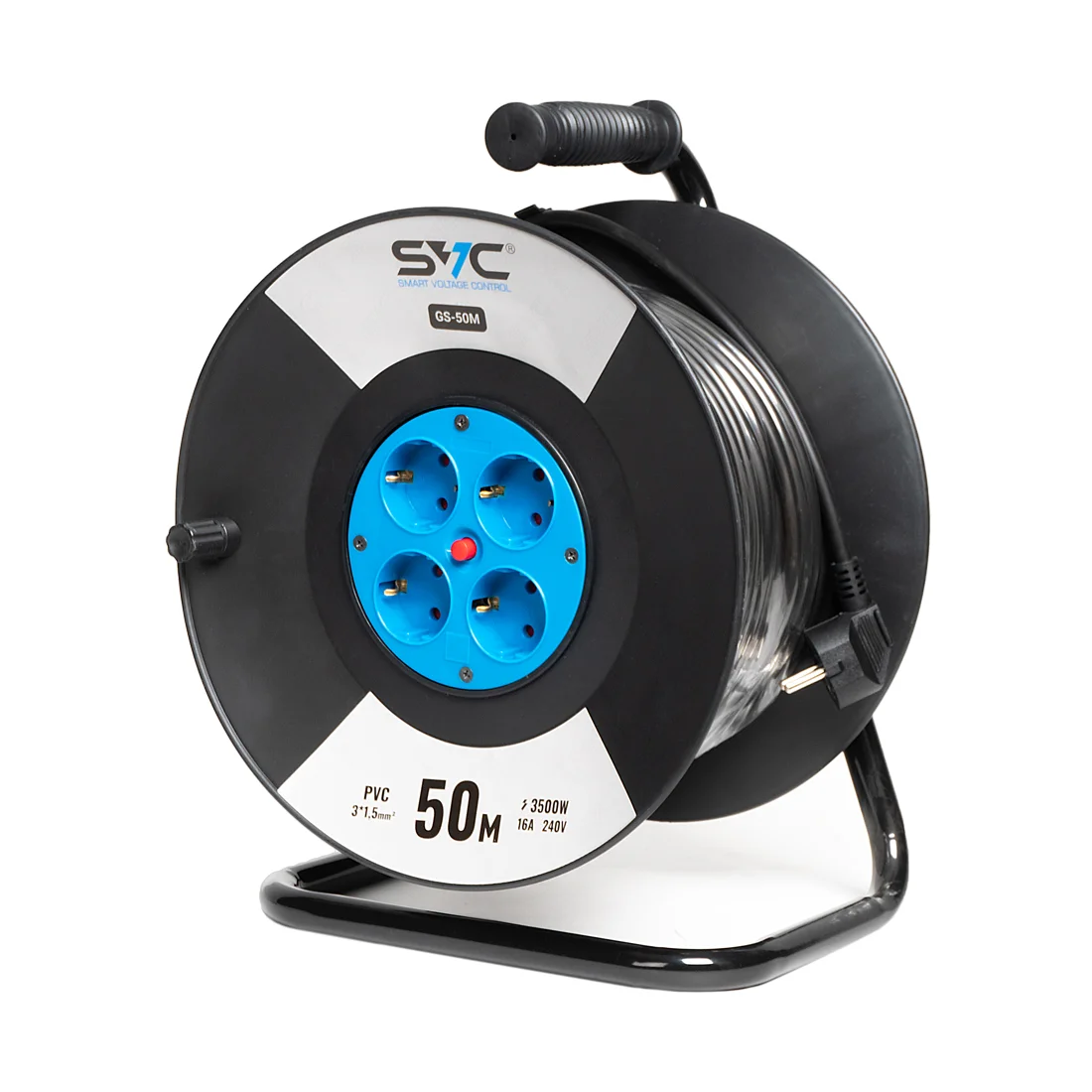 Удлинитель на катушке SVC GS-50M 50м. 240 в. 