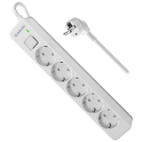 Сетевой фильтр Defender DFS 135 - 5,0 М, 5 розеток White - фото 7