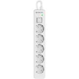 Сетевой фильтр Defender DFS 135 - 5,0 М, 5 розеток White - фото 2