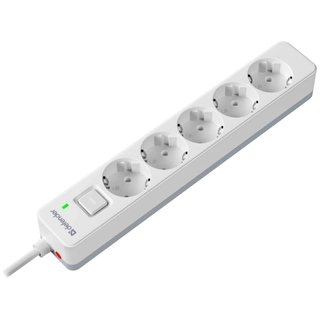 Сетевой фильтр Defender DFS 135 - 5,0 М, 5 розеток White