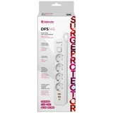 Сетевой фильтр Defender DFS 145 - 5,0 М, 4 розеток, 2xUSB, 1xType-C White - фото 7