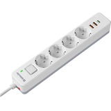 Сетевой фильтр Defender DFS 141 - 1,5 М, 4 розеток, 2xUSB, 1xType-C White - фото 4