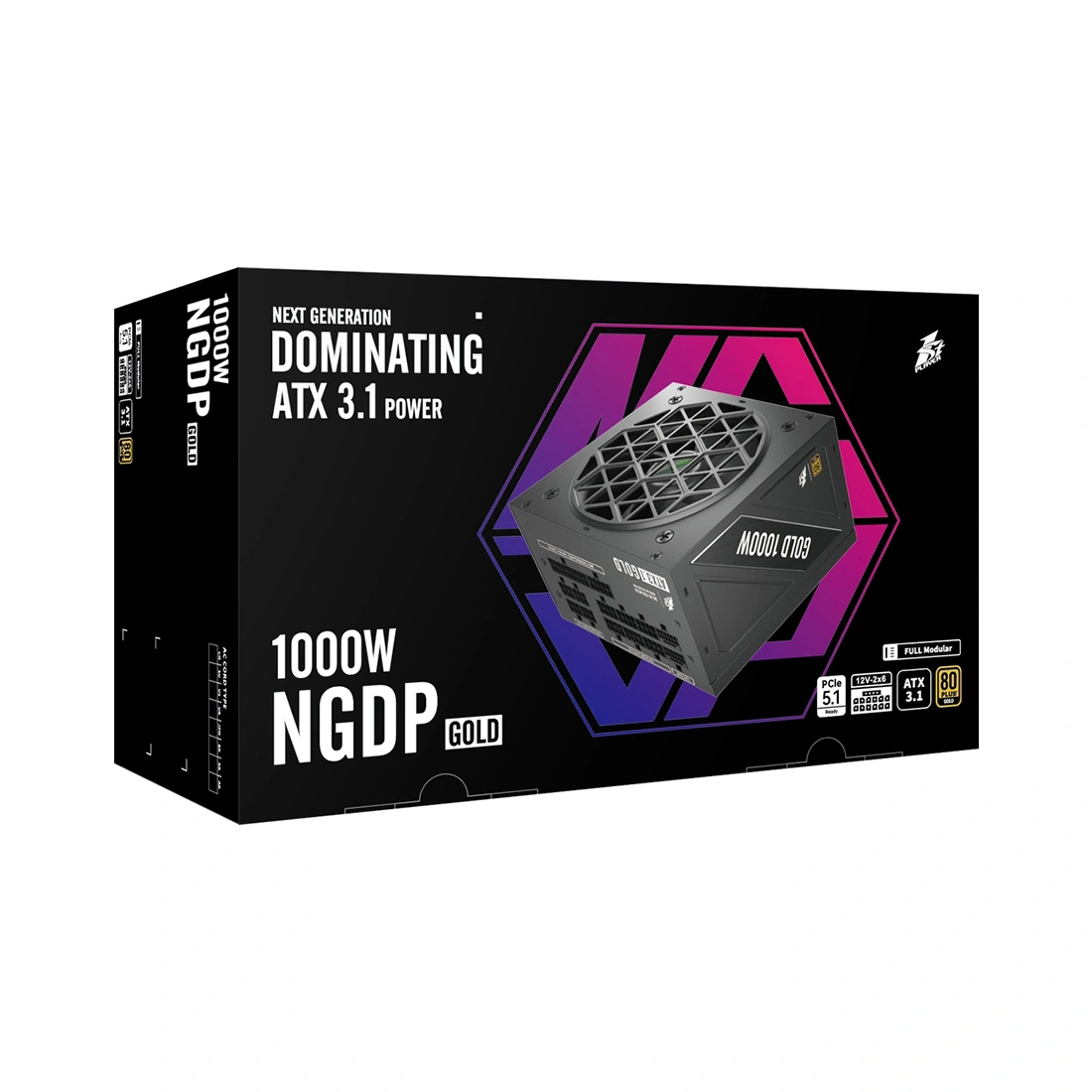 Блок питания 1STPLAYER NGDP 1000W Gold NGDP HA-1000BA4 - фото 3