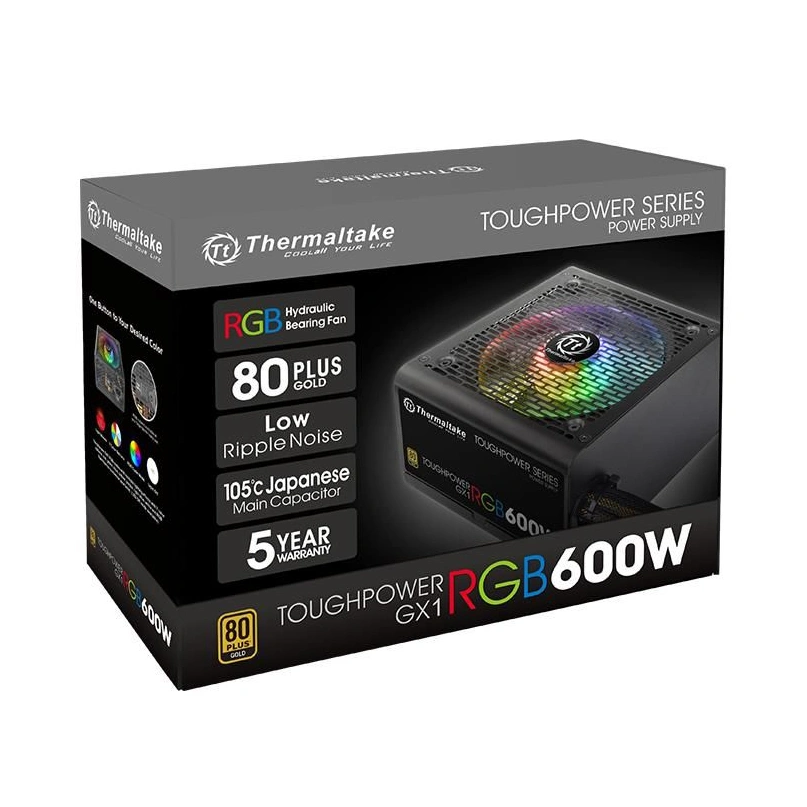 Блок питания Thermaltake Toughpower GX1 RGB 600W (Gold) PS-TPD-0600NHFAGE-1 - фото 2