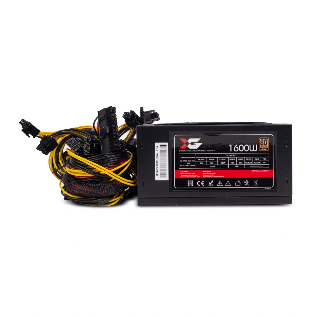 Блок питания X-Game TTM Multi-rail 1600W TTM Multi-rail 1600W - фото 2