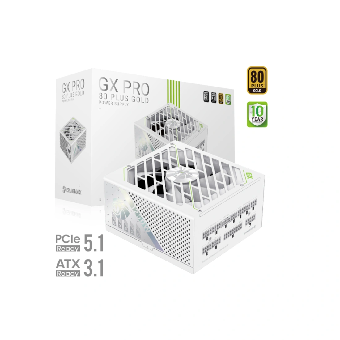 Блок питания Gamemax GX PRO 1250G WH Gold 2121-1250B0026 - фото 5
