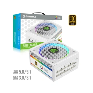 Блок питания Gamemax RGB-Smart 850 PRO WH Gold 2141-0850B0033