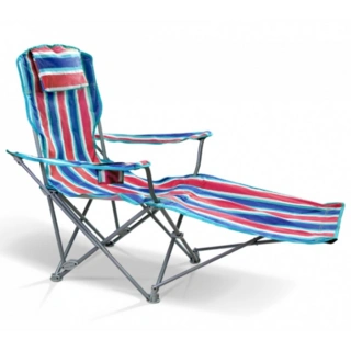 Раскладное кресло Green Way 6108СМК Красное в полоску