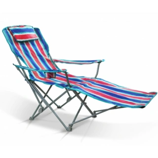 Раскладное кресло Green Way 6108СМК Красное в полоску