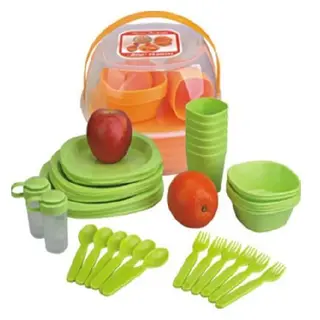 Набор пластиковой посуды для пикника 48 предметов