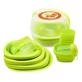 Набор пластиковой посуды для пикника 48 предметов