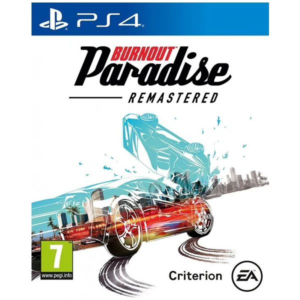 PS4 консоліне арналған ойын Burnout Paradise Remastered