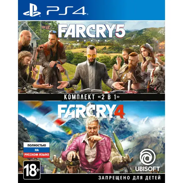 Игра для консоли PS4 Far Cry 4 + Far Cry 5