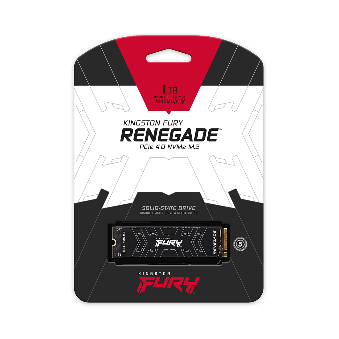Твердотельный накопитель SSD Kingston FURY Renegade SFYRSK/1000G M.2 NVMe PCIe 4.0 HeatSink  Твердотельный накопитель SSD Kingston FURY Renegade SFYRSK/1000G M.2 NVMe PCIe 4.0 HeatSink