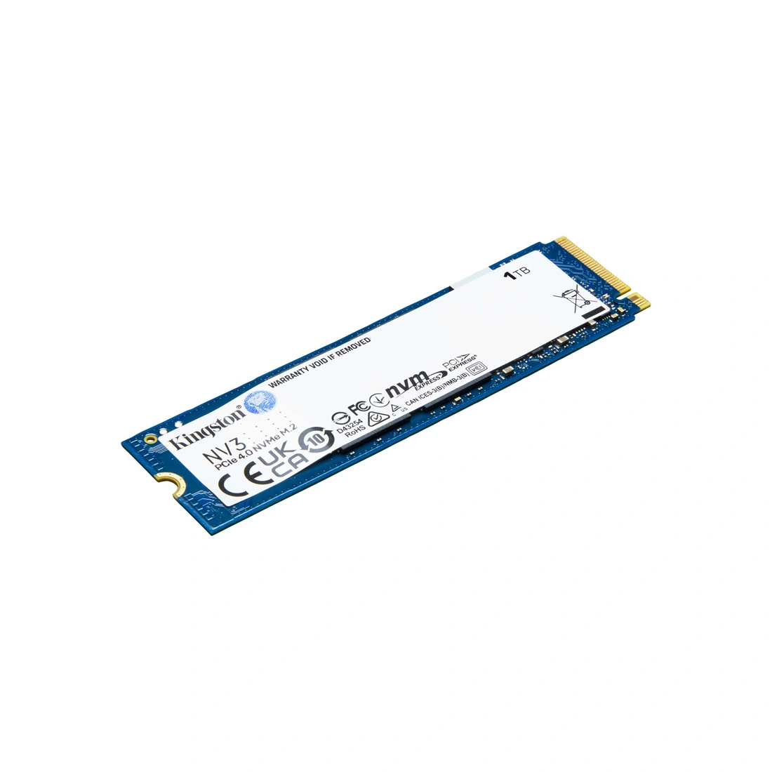 Твердотельный накопитель SSD Kingston NV3 SNV3S/1000GBK 1000GB M.2 NVMe PCIe 4.0x4 6000/4000Мб/сBULK - фото 2