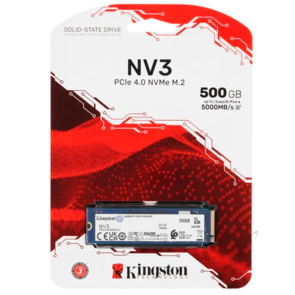 Твердотельный накопитель SSD Kingston SNV3S/500G - фото 2