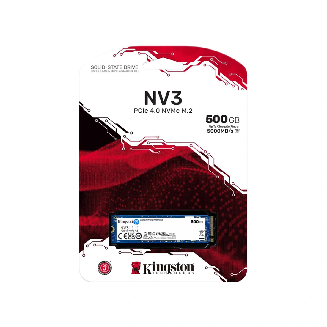 Kingston SSD қатты күйдегі жинақтауыш SNV3S/500G - фото 2
