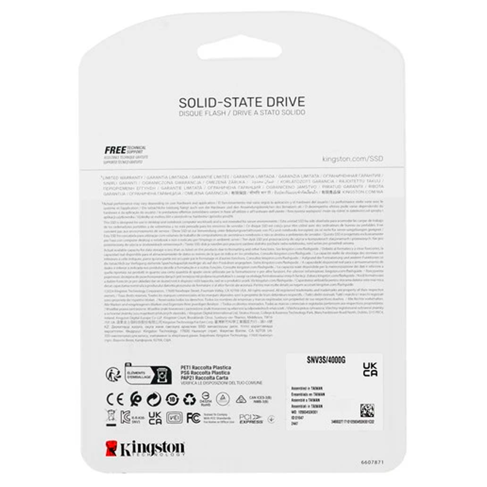 Твердотельный накопитель SSD Kingston SNV3S/4000G - фото 3