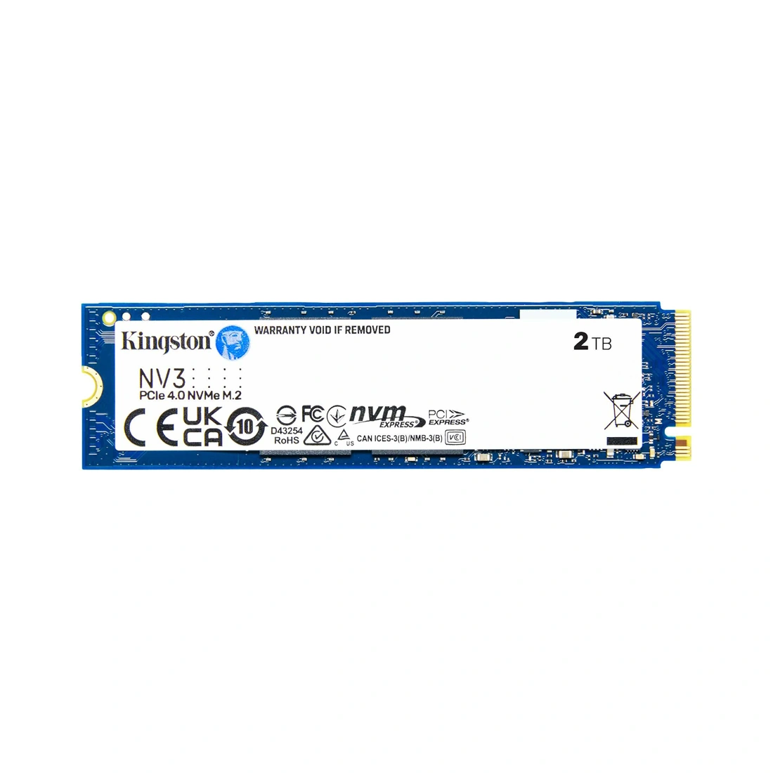 Твердотельный накопитель SSD Kingston NV3 SNV3S/2000G M.2 NVMe PCIe 4.0x4  - фото 2