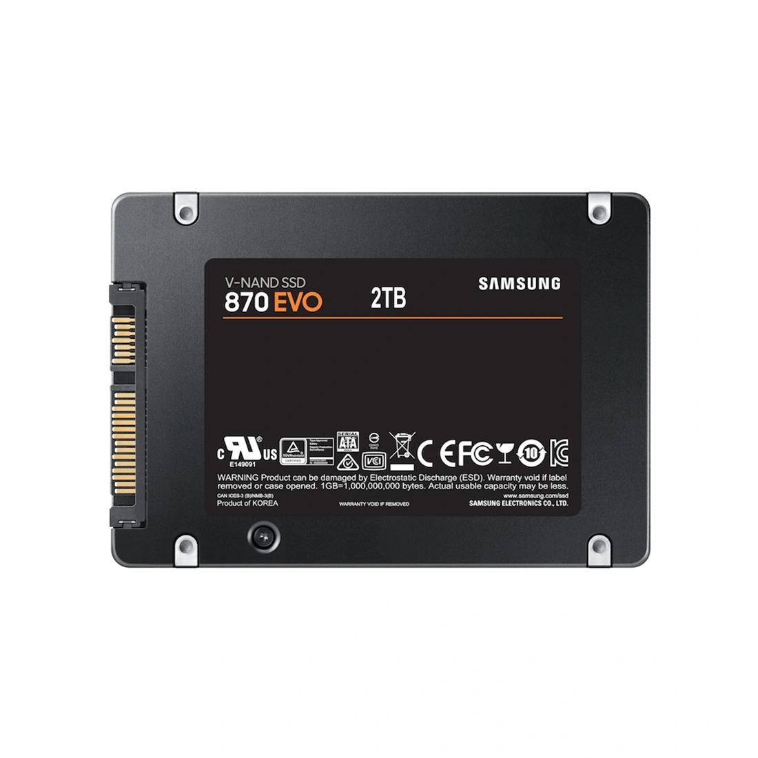 Твердотельный накопитель SSD Samsung 870 EVO 2000 ГБ SATA 2.5"  - фото 3
