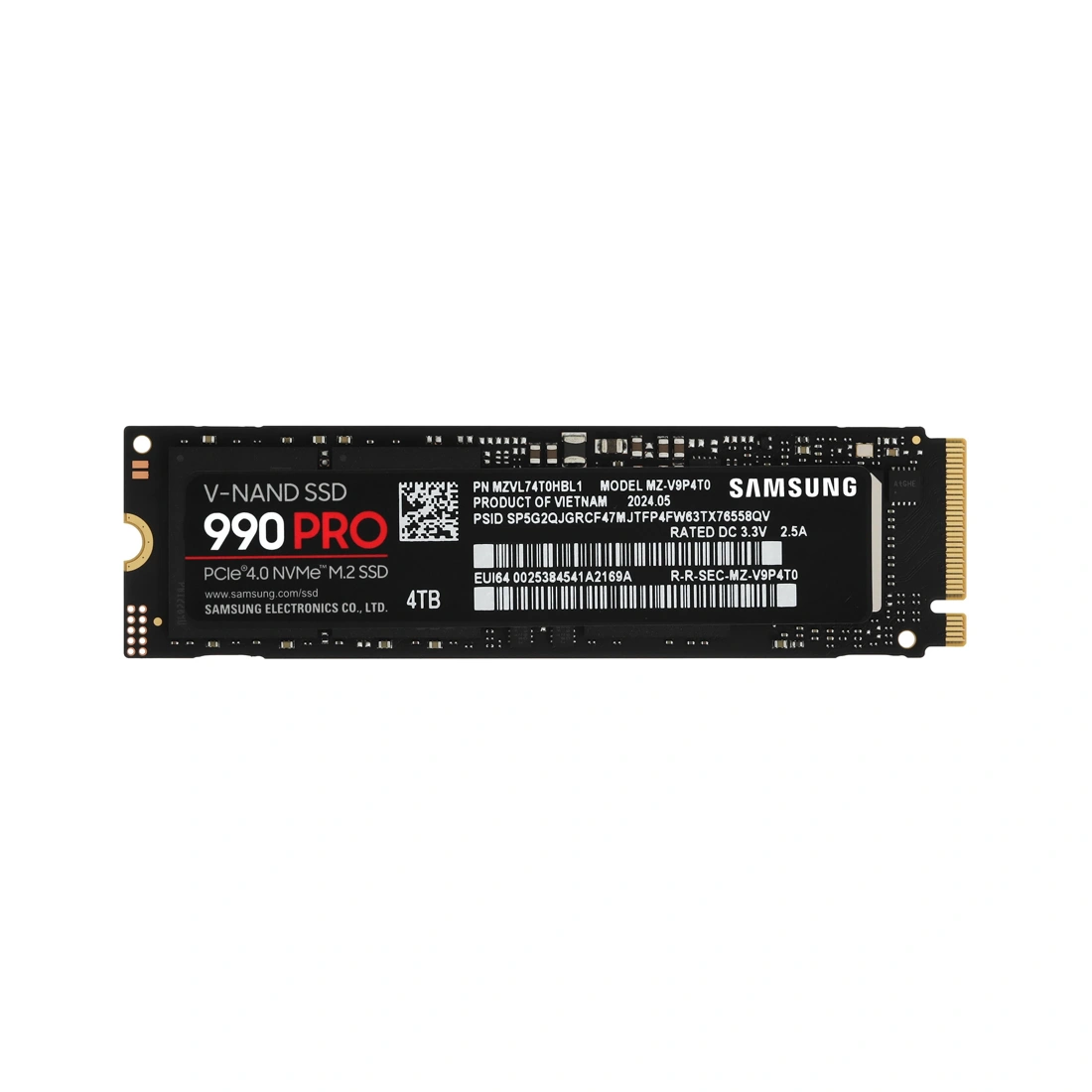 Твердотельный накопитель SSD Samsung 990 PRO 4TB M.2  - фото 2
