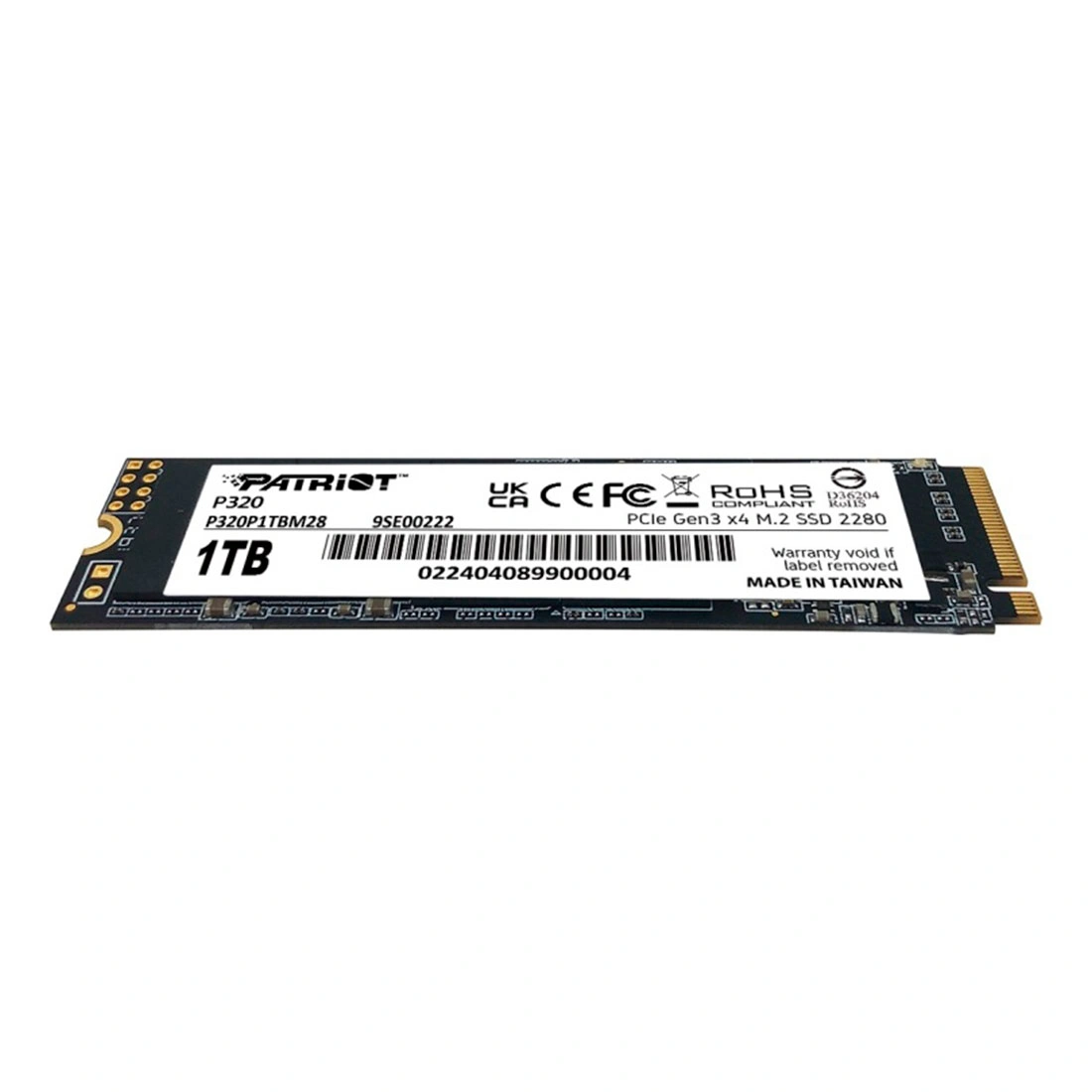Твердотельный накопитель SSD Patriot P320 1TB M.2 NVMe PCIe 3.0x4  - фото 3