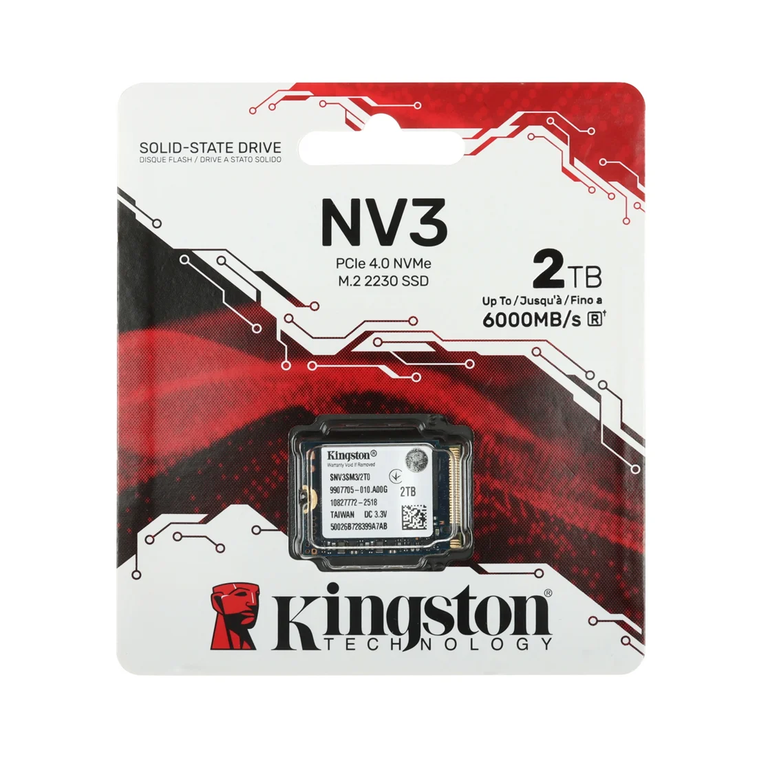 Твердотельный накопитель SSD Kingston SNV3SM3/2T0 2TB Mini M.2 2230 PCIe Gen4 x4  - фото 2
