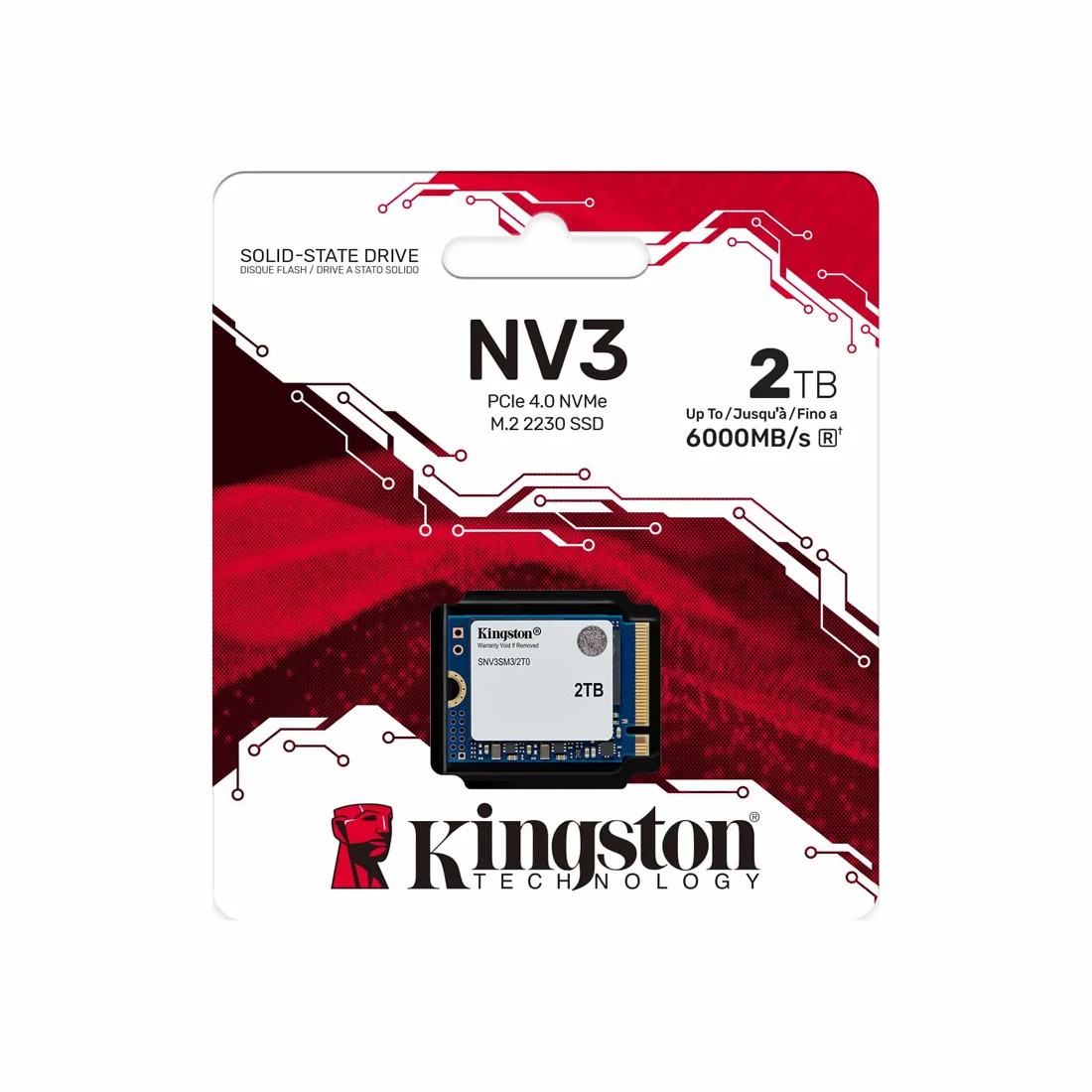 Твердотельный накопитель SSD Kingston SNV3SM3/2T0 2TB Mini M.2 2230 PCIe Gen4 x4  - фото 5