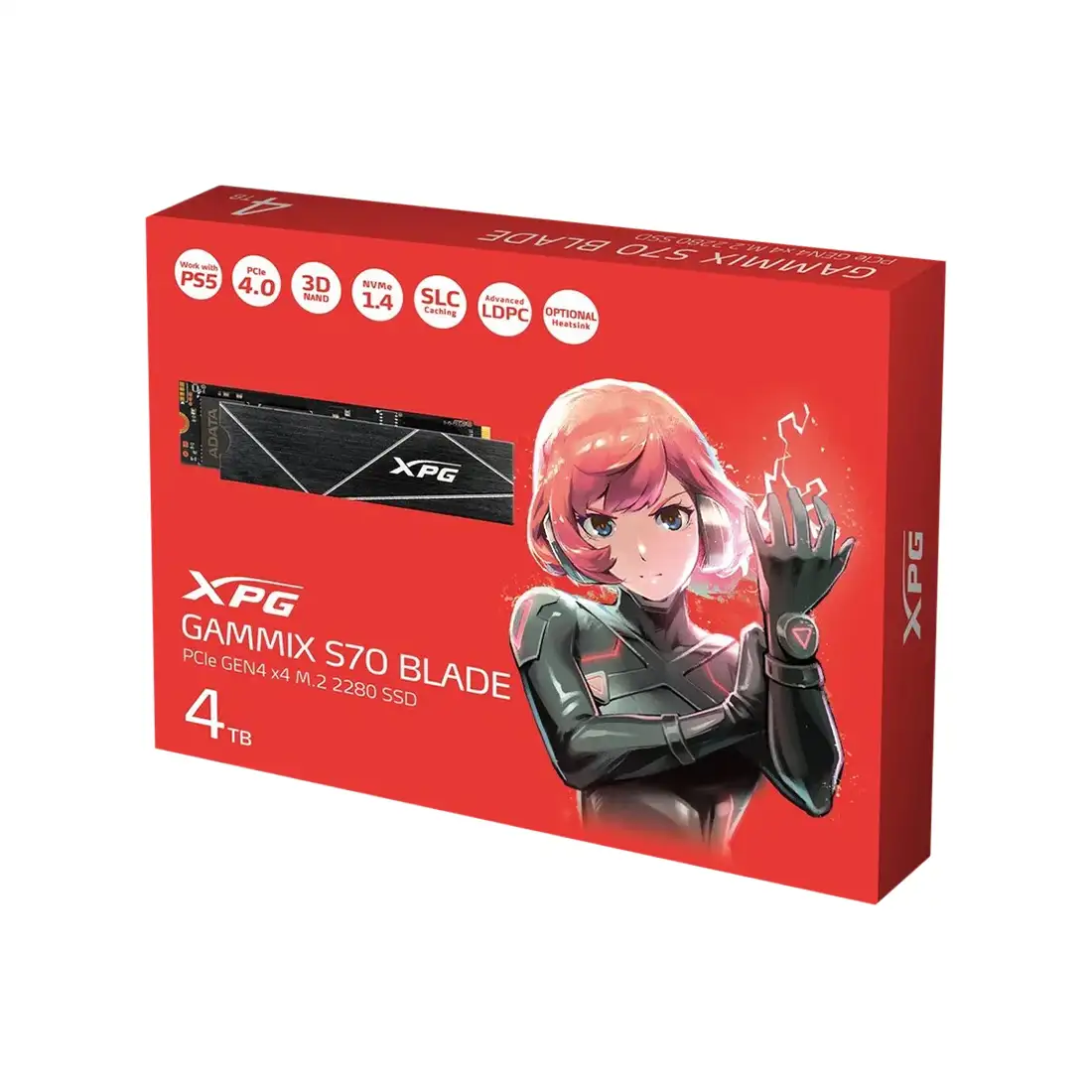 Твердотельный накопитель SSD ADATA XPG GAMMIX S70 BLADE 4 ТБ M.2 