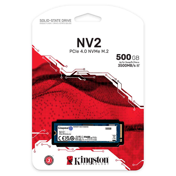 Внутренний диск SSD Kingston 500 GB NV2 SNV2S/500G