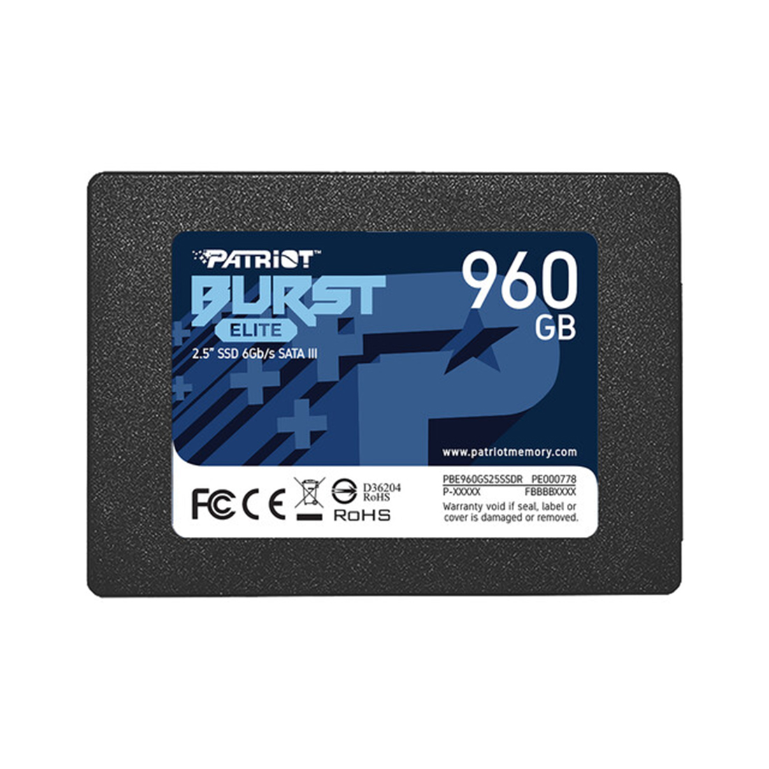 Твердотельный накопитель SSD Patriot Burst Elite 960GB SATA 