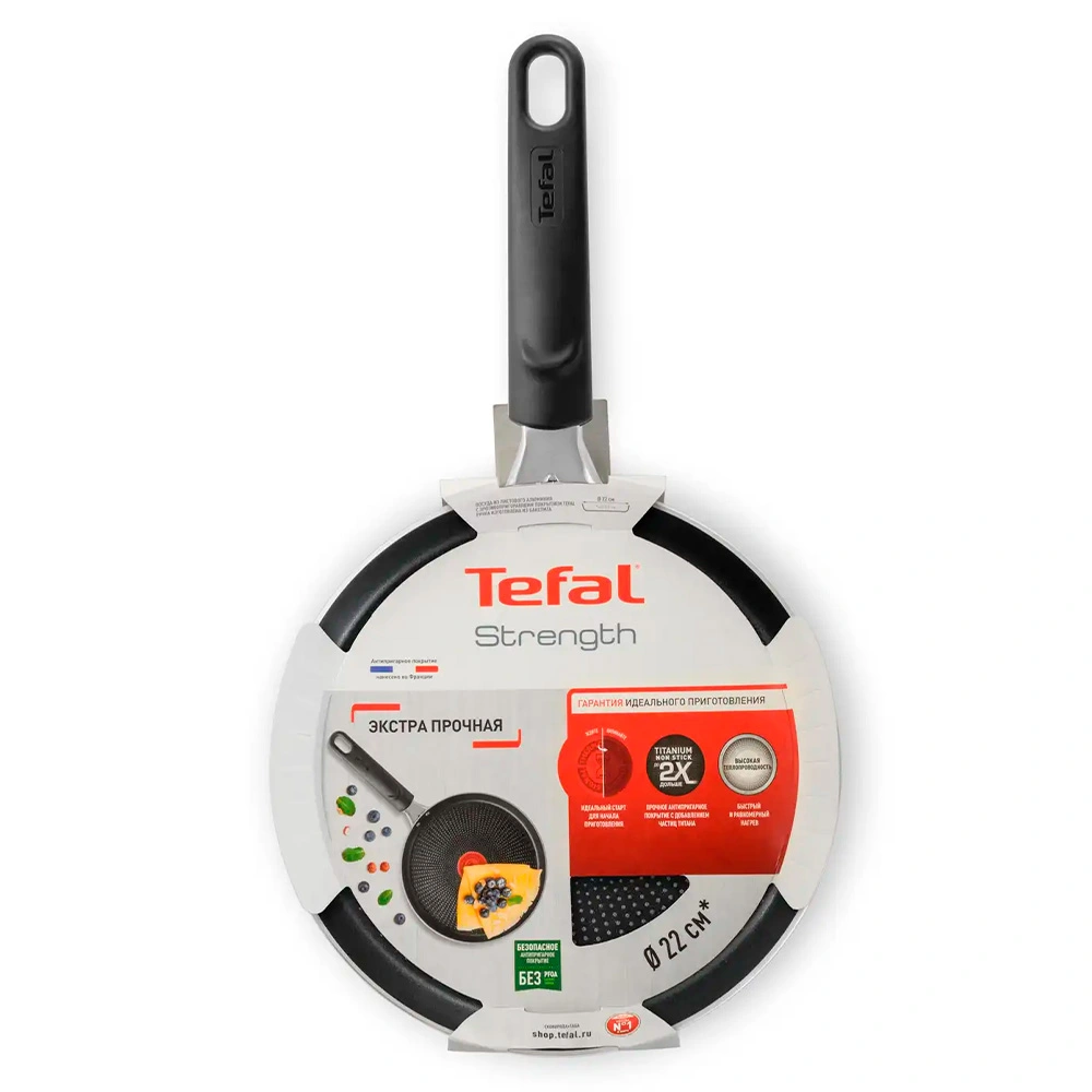 Сковорода блинная Tefal Strength 22 см (4231522) - фото 7