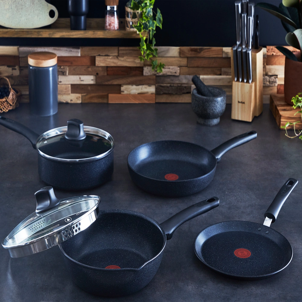 Сковорода TEFAL Black Stone 24см G2810472 - фото 6