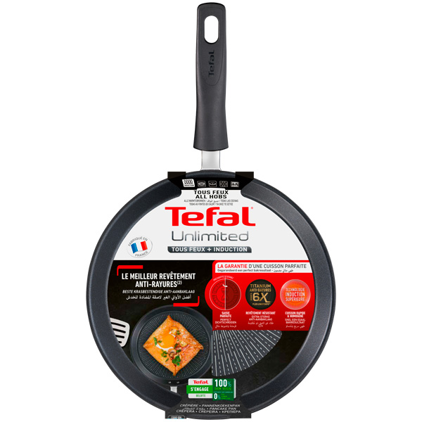 Сковорода блинная Tefal Unlimited 25 см (G2553872)