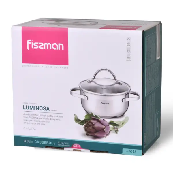 Кастрюля Fissman Luminosa 3 л (SS-5333) - фото 2