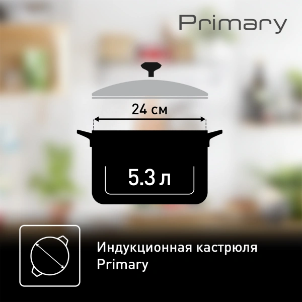 Кастрюля Tefal Primary 5,2 л (E3084674) - фото 13