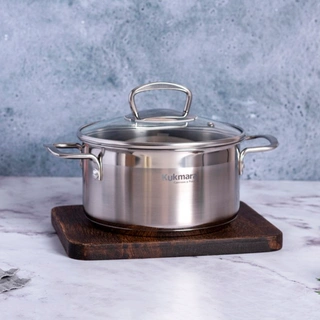 Кастрюля KUKMARA со стеклянной крышкой ORN-CA2518G - фото 2