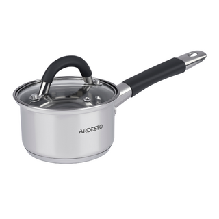 Ковш Ardesto Gemini Salerno, стеклянная крышка, 0.8 л AR1908SS